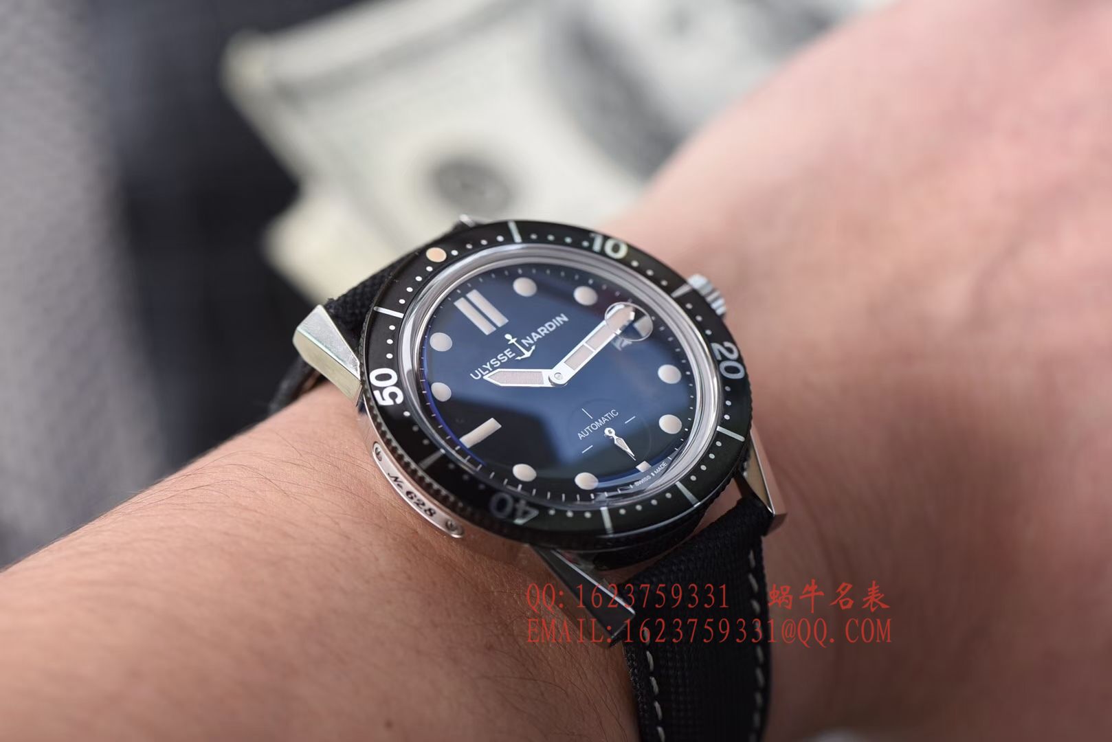 【 Video analysis 神器：一比一完美高仿手表】 Ulysse Nardin 表Ulysse Nardin Diver潜水表系列Le Locle 勒洛克潜水 wrist watch 3203-950 / YD012