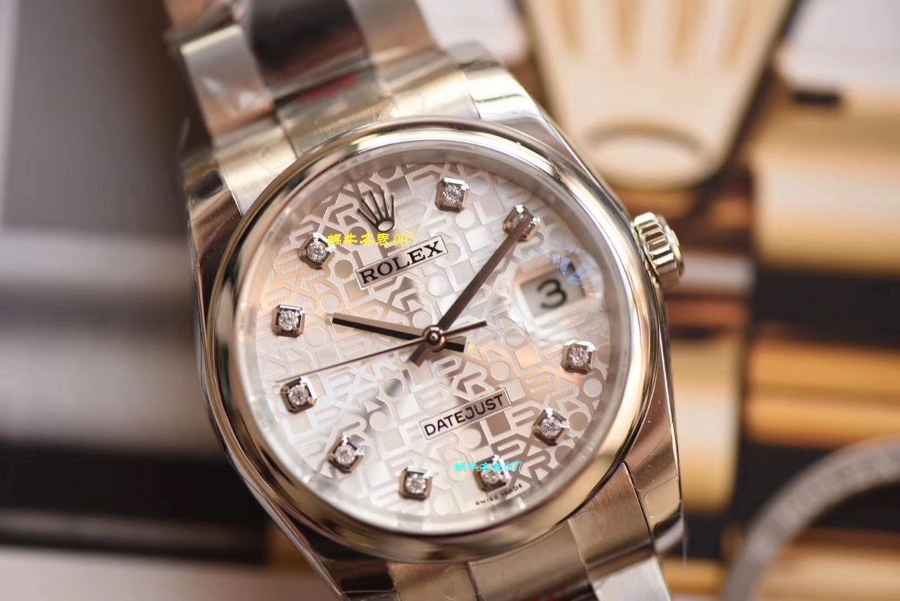 【 Video analysis 什么叫复刻表， Best 的复刻表】DJ Factory  Rolex   Datejust 36高仿116234-G-63600银石 wrist watch  