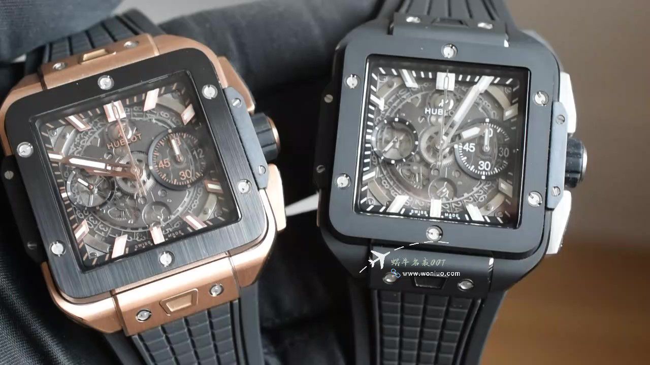  Best 的BBF hublot 恒宝方形SQUARE BANG UNICO一比一高仿复刻821.OM.0180.RX wrist watch  / YB133