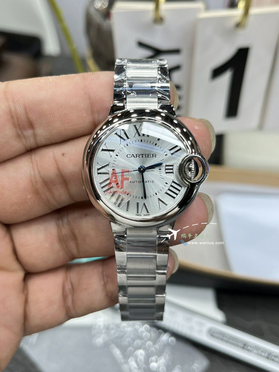 AF Cartier  蓝气球33毫米 top 复刻高仿女士手表WSBB0062 wrist watch  / K350