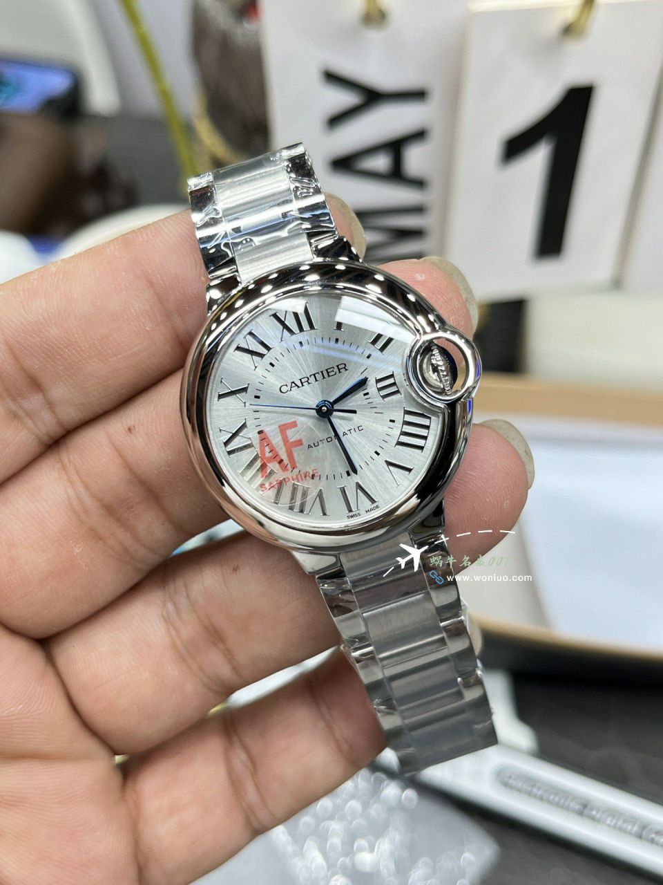 AF Cartier  蓝气球33毫米 top 复刻高仿女士手表WSBB0062 wrist watch  / K350