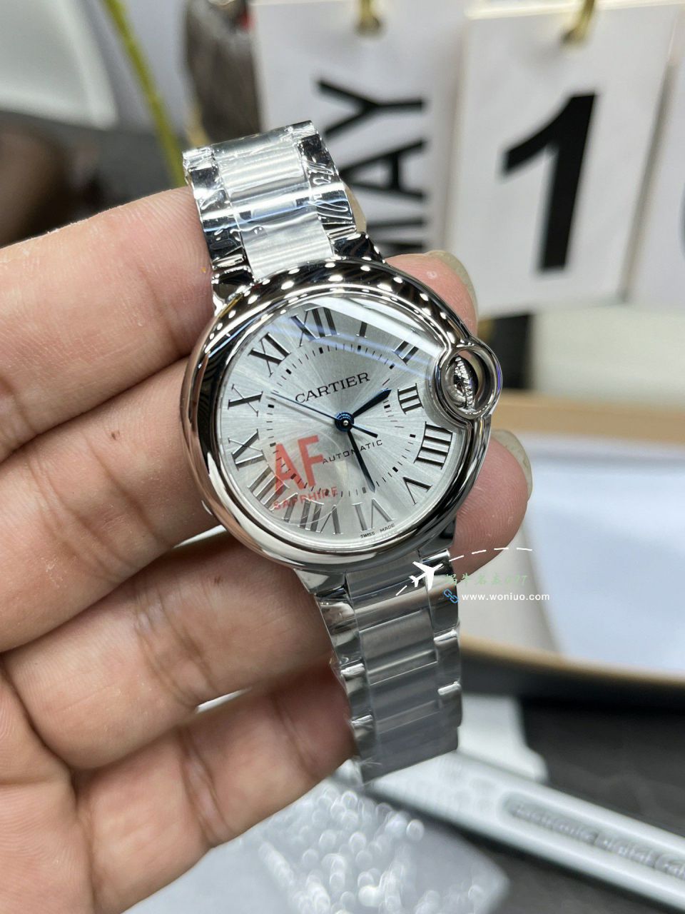 AF Cartier  蓝气球33毫米 top 复刻高仿女士手表WSBB0062 wrist watch  / K350