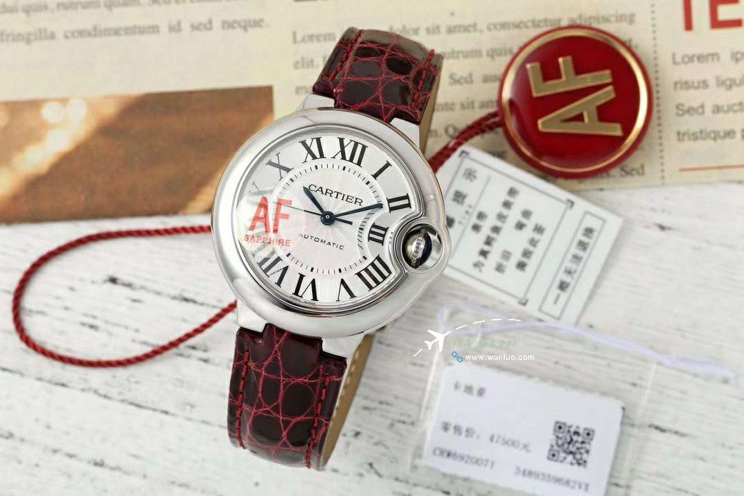 AF蜕变归来 Cartier  33mm蓝气球系列 wrist watch  