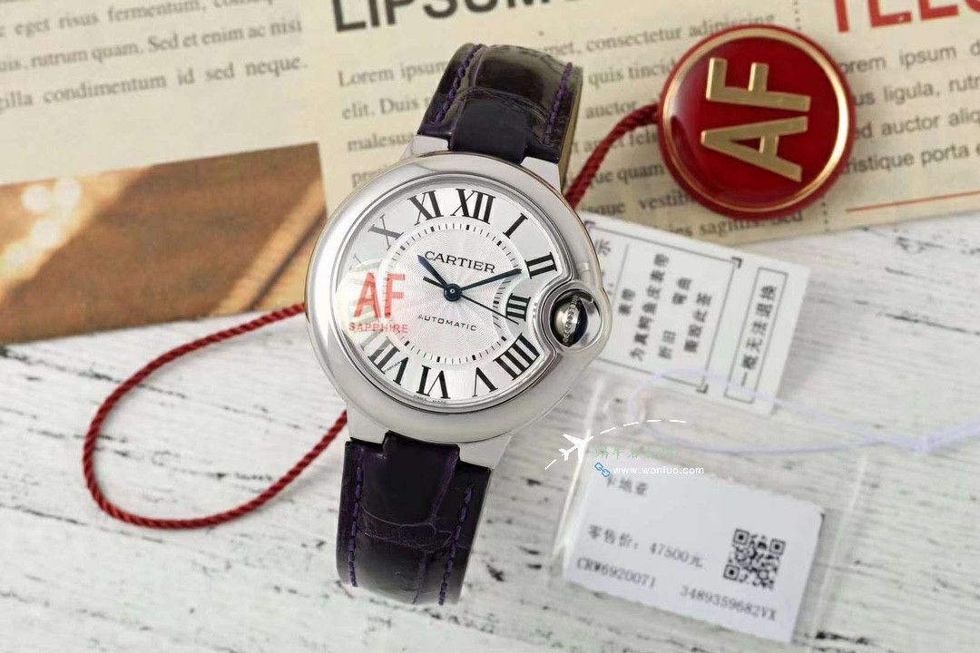 AF蜕变归来 Cartier  33mm蓝气球系列 wrist watch  