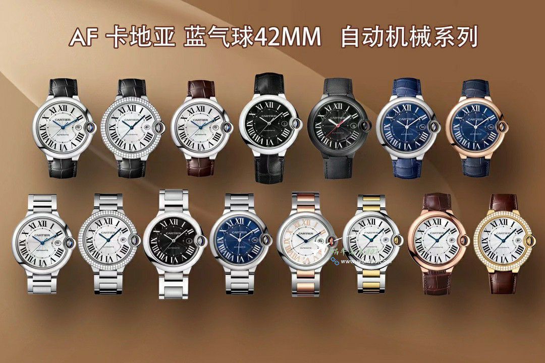 AF Cartier  蓝气球42毫米男装 top 复刻高仿手表W6920042 wrist watch  / K355