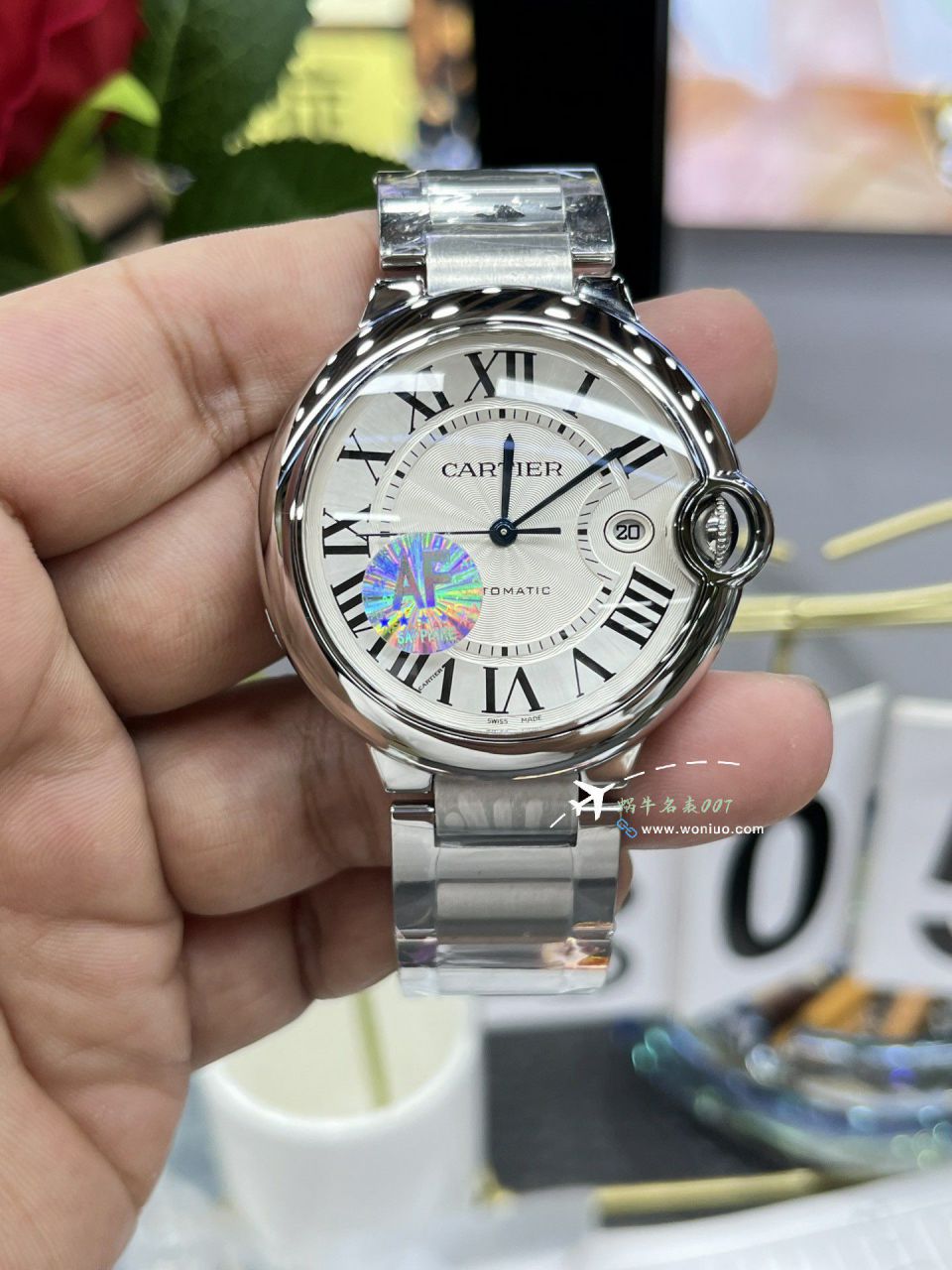 AF Cartier  蓝气球42毫米男装 top 复刻高仿手表W6920042 wrist watch  / K355