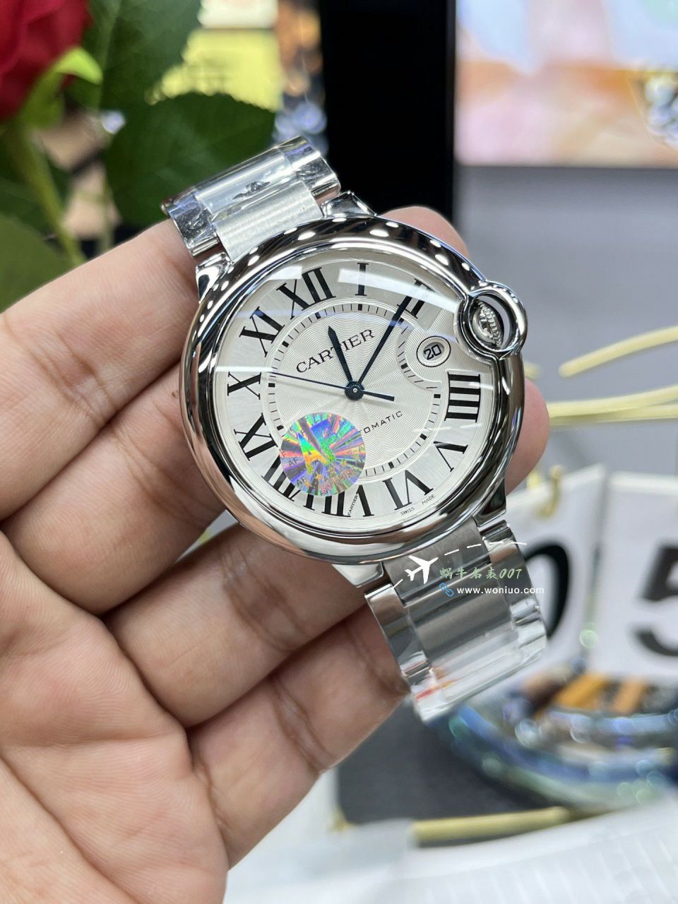 AF Cartier  蓝气球42毫米男装 top 复刻高仿手表W6920042 wrist watch  / K355