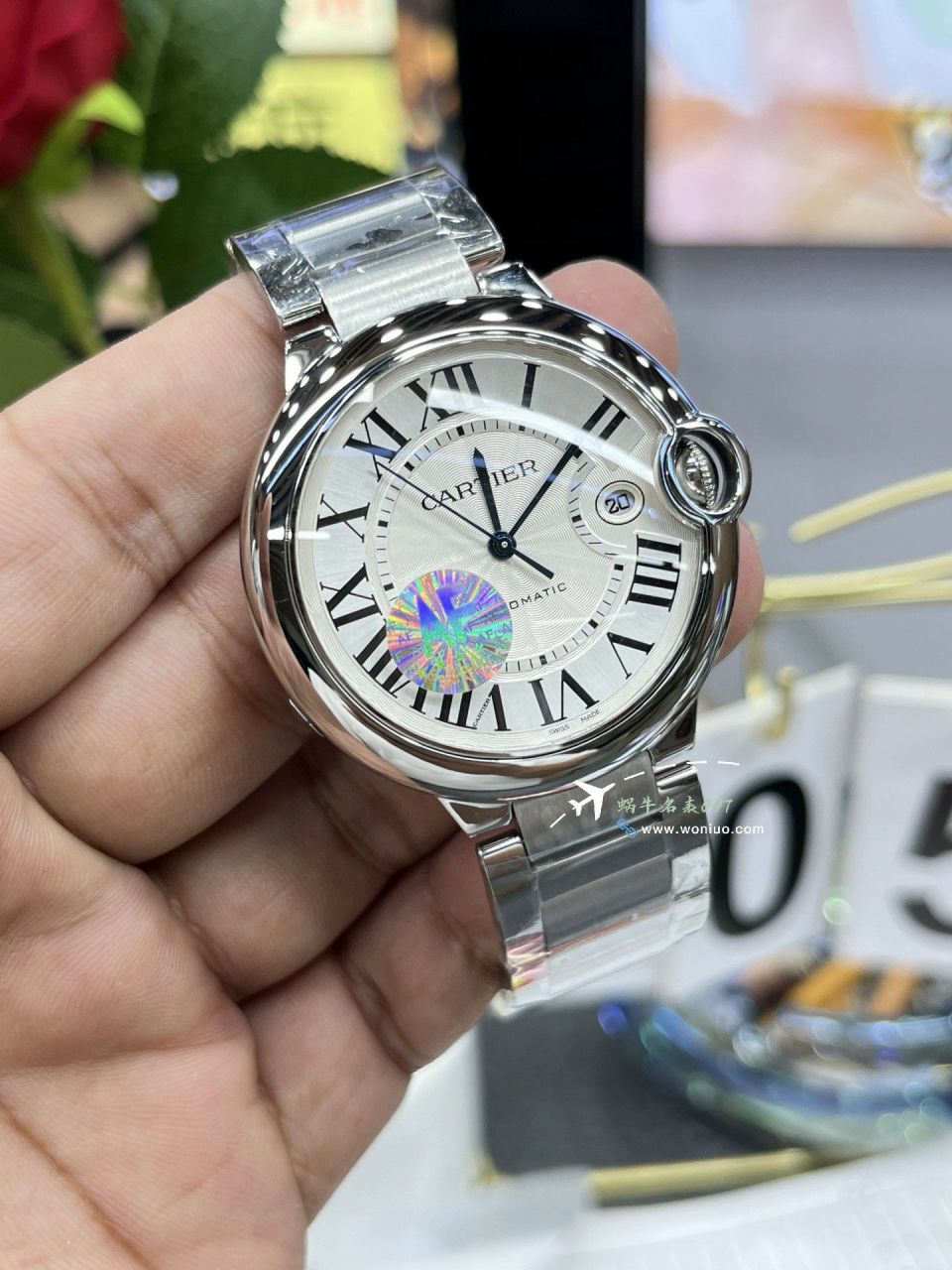 AF Cartier  蓝气球42毫米男装 top 复刻高仿手表W6920042 wrist watch  / K355