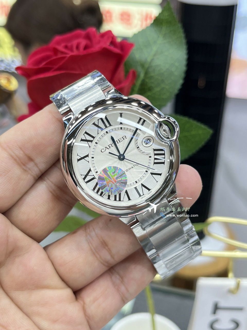 AF Cartier  蓝气球42毫米男装 top 复刻高仿手表W6920042 wrist watch  / K355