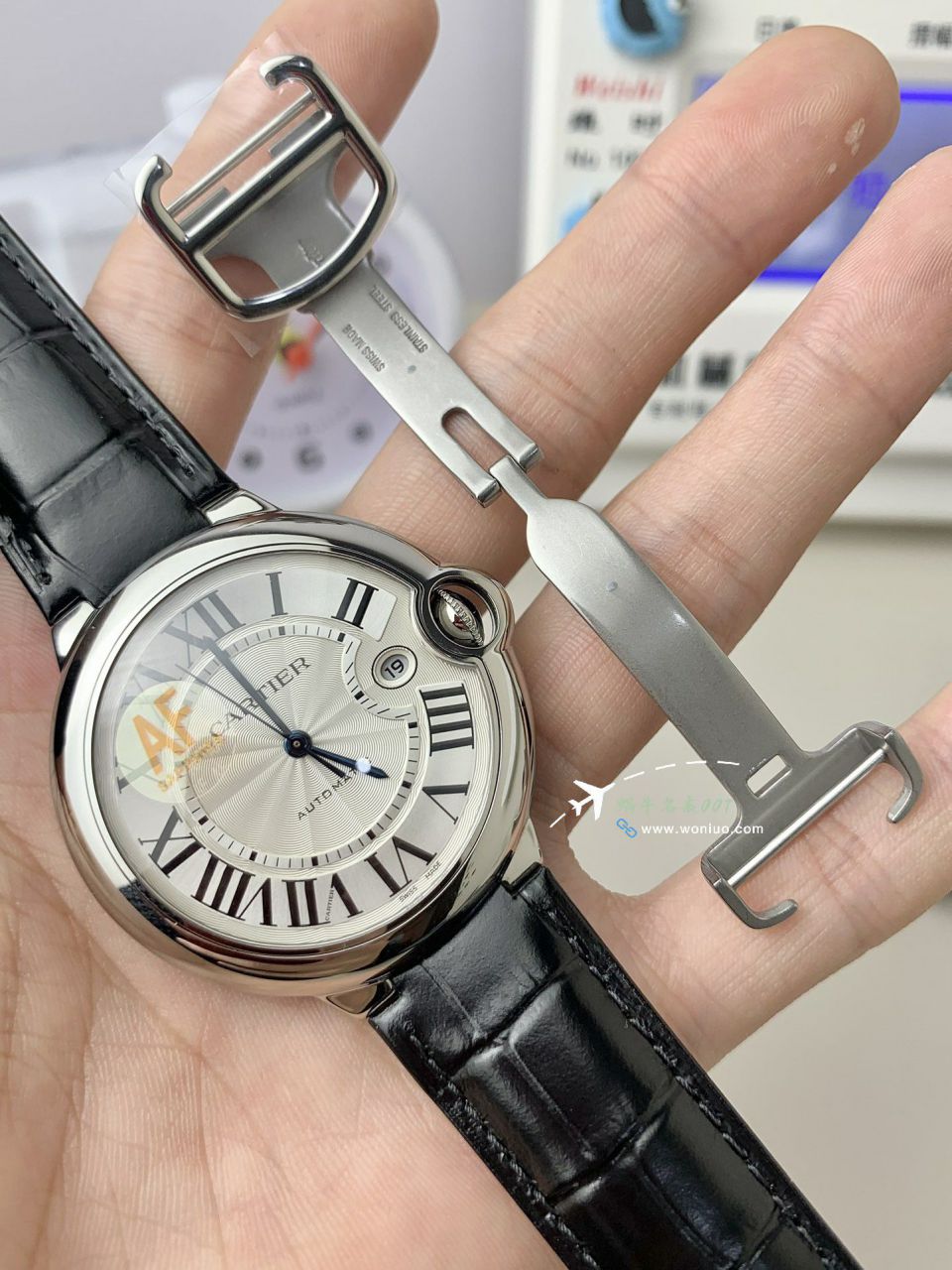 AF Cartier  蓝气球42毫米男装 top 复刻高仿手表W6920042 wrist watch  / K355