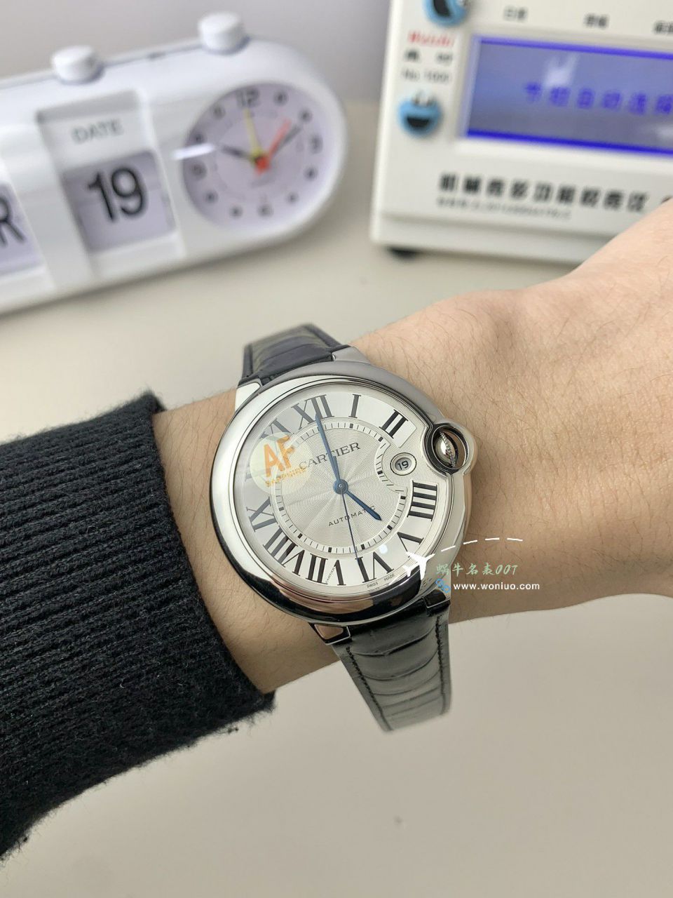 AF Cartier  蓝气球42毫米男装 top 复刻高仿手表W6920042 wrist watch  / K355