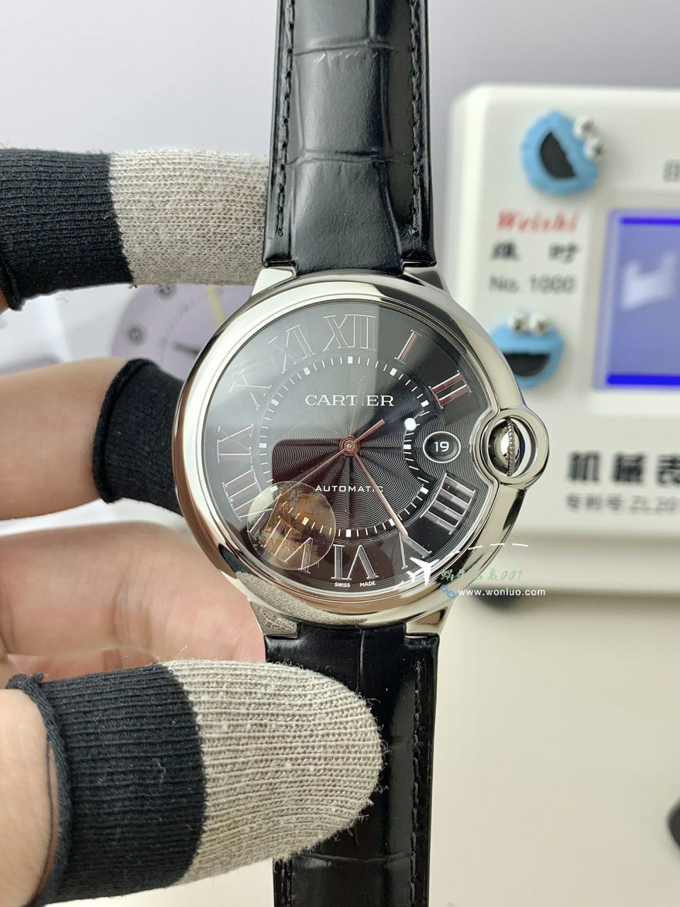 AF Cartier  蓝气球42毫米男装 top 复刻高仿手表W6920042 wrist watch  / K355