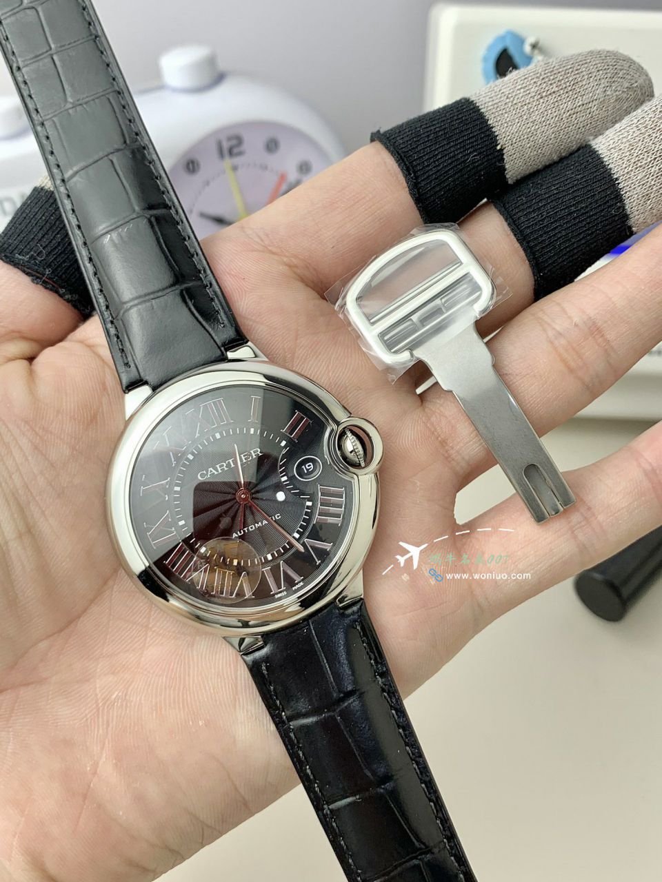 AF Cartier  蓝气球42毫米男装 top 复刻高仿手表W6920042 wrist watch  / K355