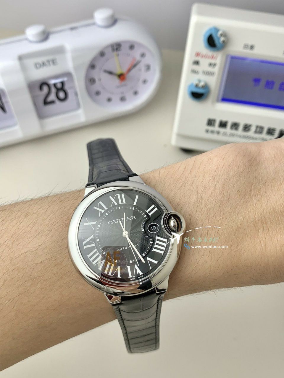 AF Cartier  蓝气球42毫米男装 top 复刻高仿手表W6920042 wrist watch  / K355