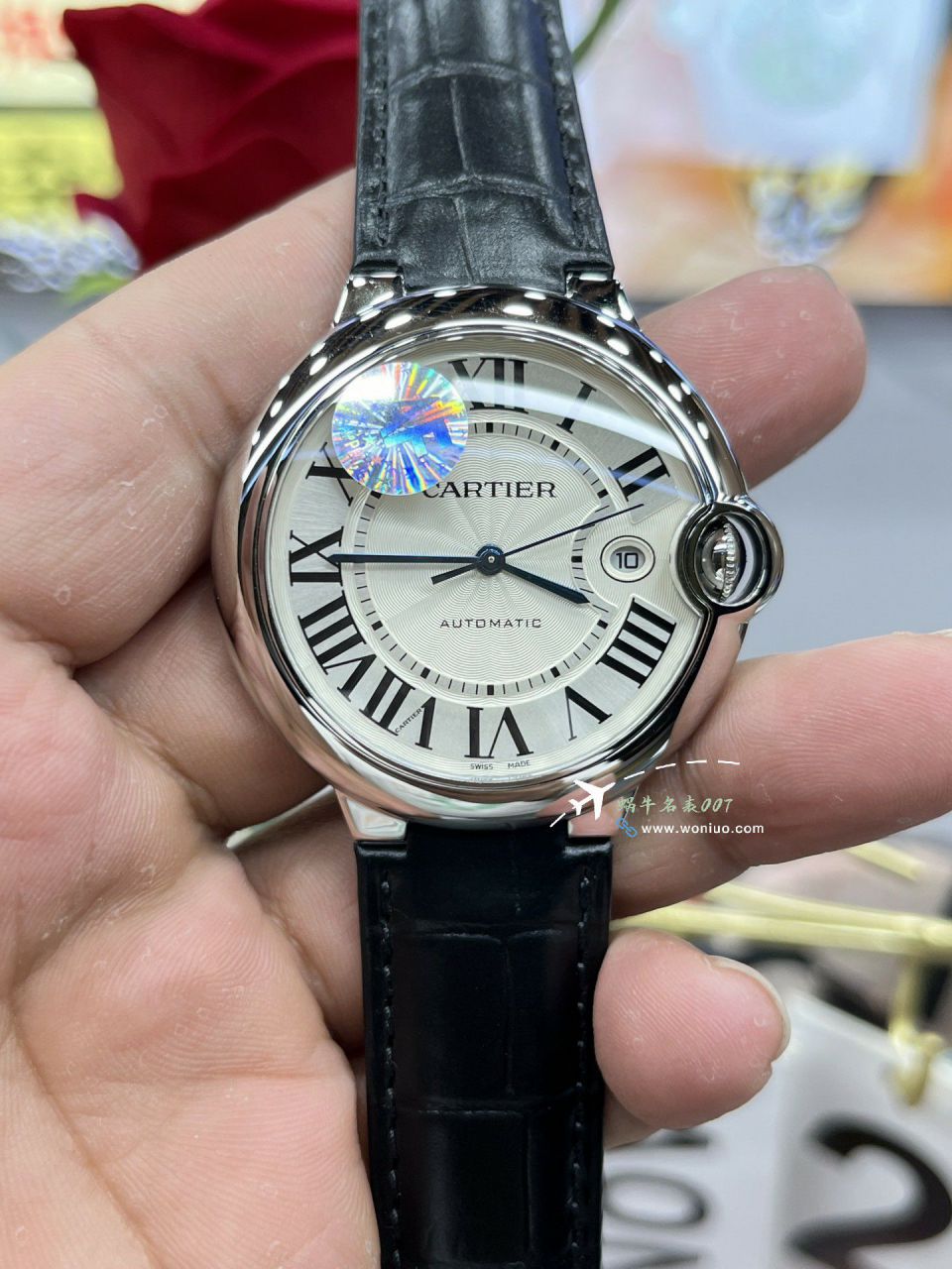 AF Cartier  蓝气球42毫米男装 top 复刻高仿手表W6920042 wrist watch  / K355