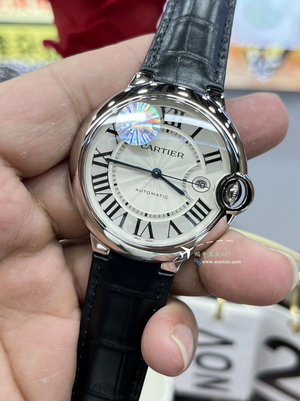 AF Cartier  蓝气球42毫米男装 top 复刻高仿手表W6920042 wrist watch  / K355