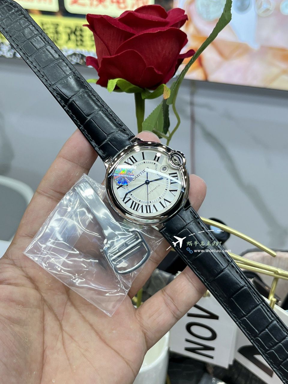 AF Cartier  蓝气球42毫米男装 top 复刻高仿手表W6920042 wrist watch  / K355