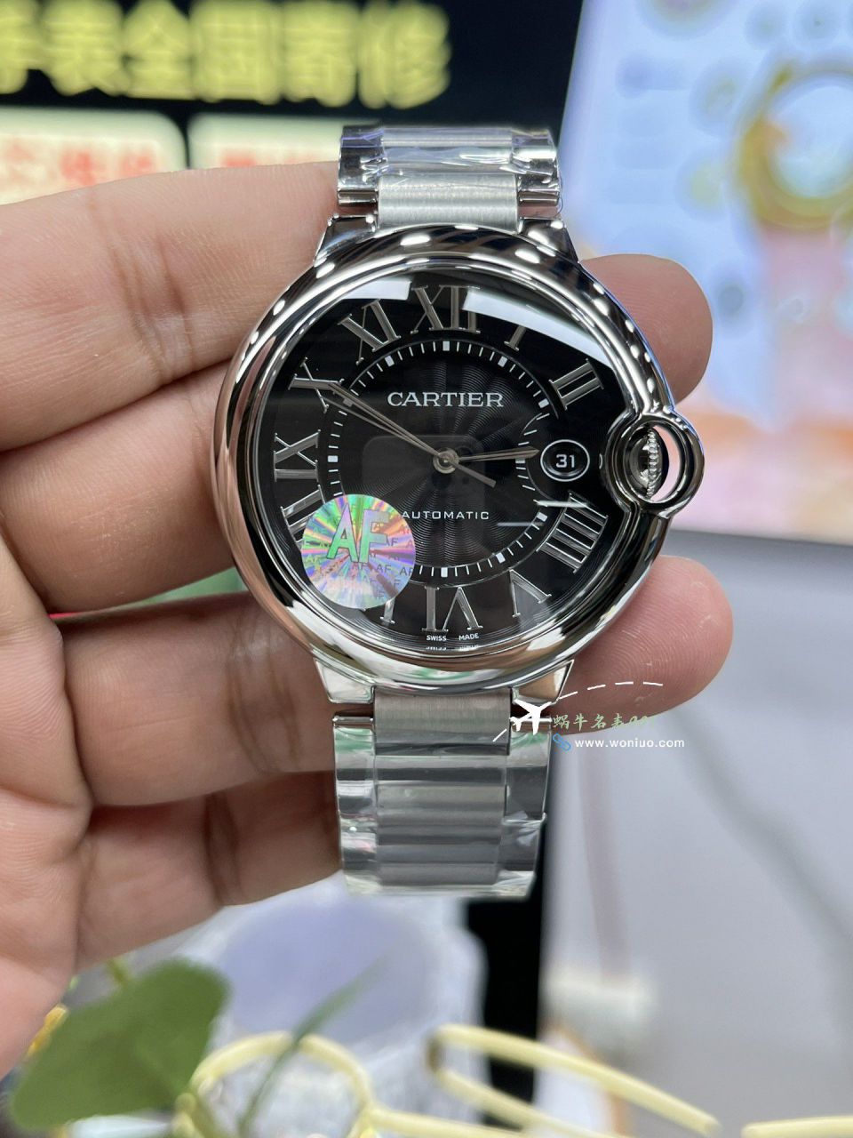 AF Cartier  蓝气球42毫米男装 top 复刻高仿手表W6920042 wrist watch  / K355