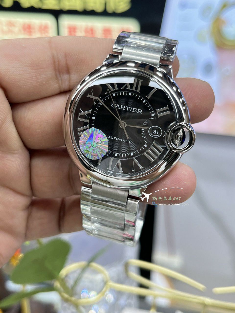 AF Cartier  蓝气球42毫米男装 top 复刻高仿手表W6920042 wrist watch  / K355