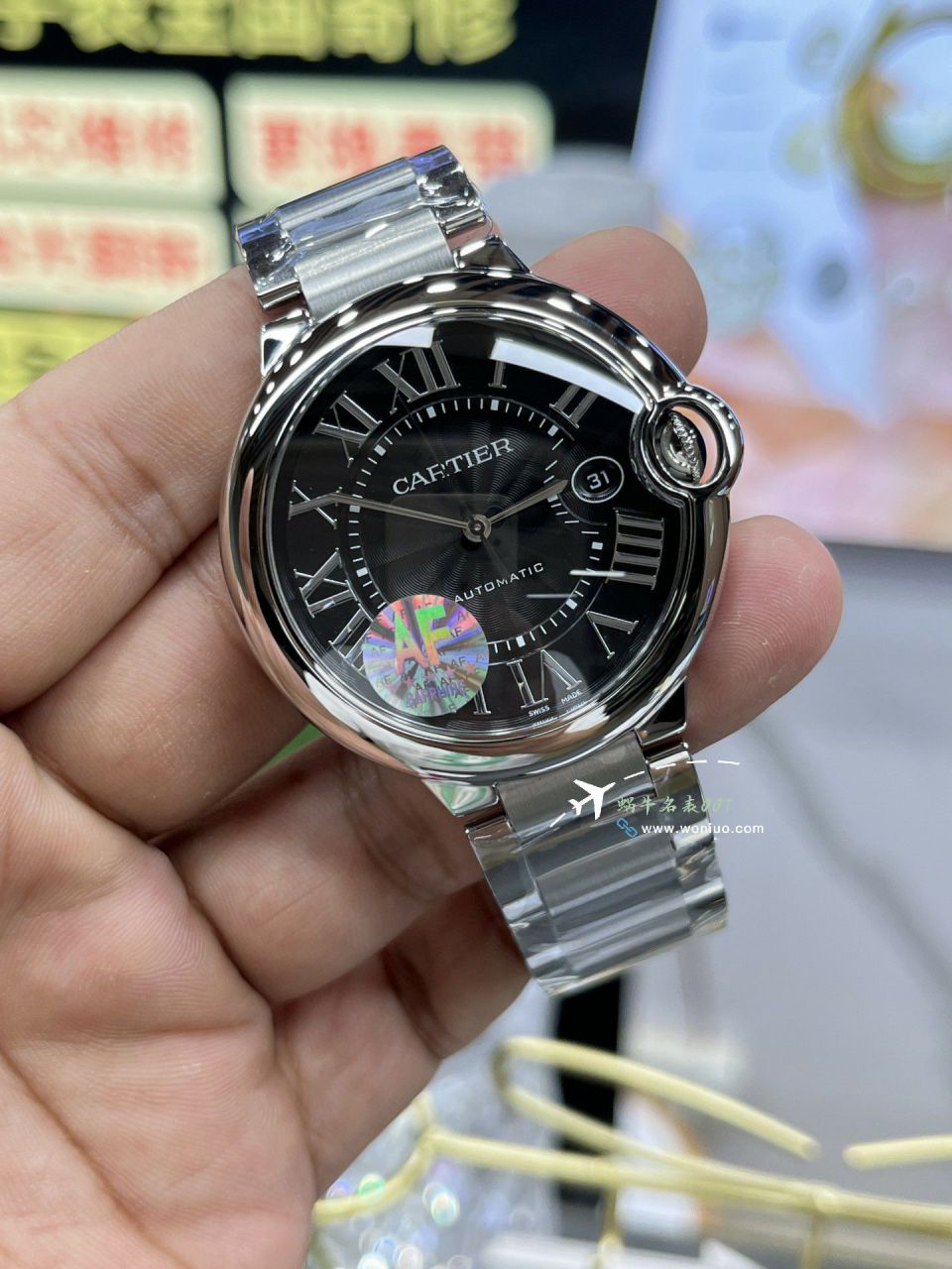 AF Cartier  蓝气球42毫米男装 top 复刻高仿手表W6920042 wrist watch  / K355