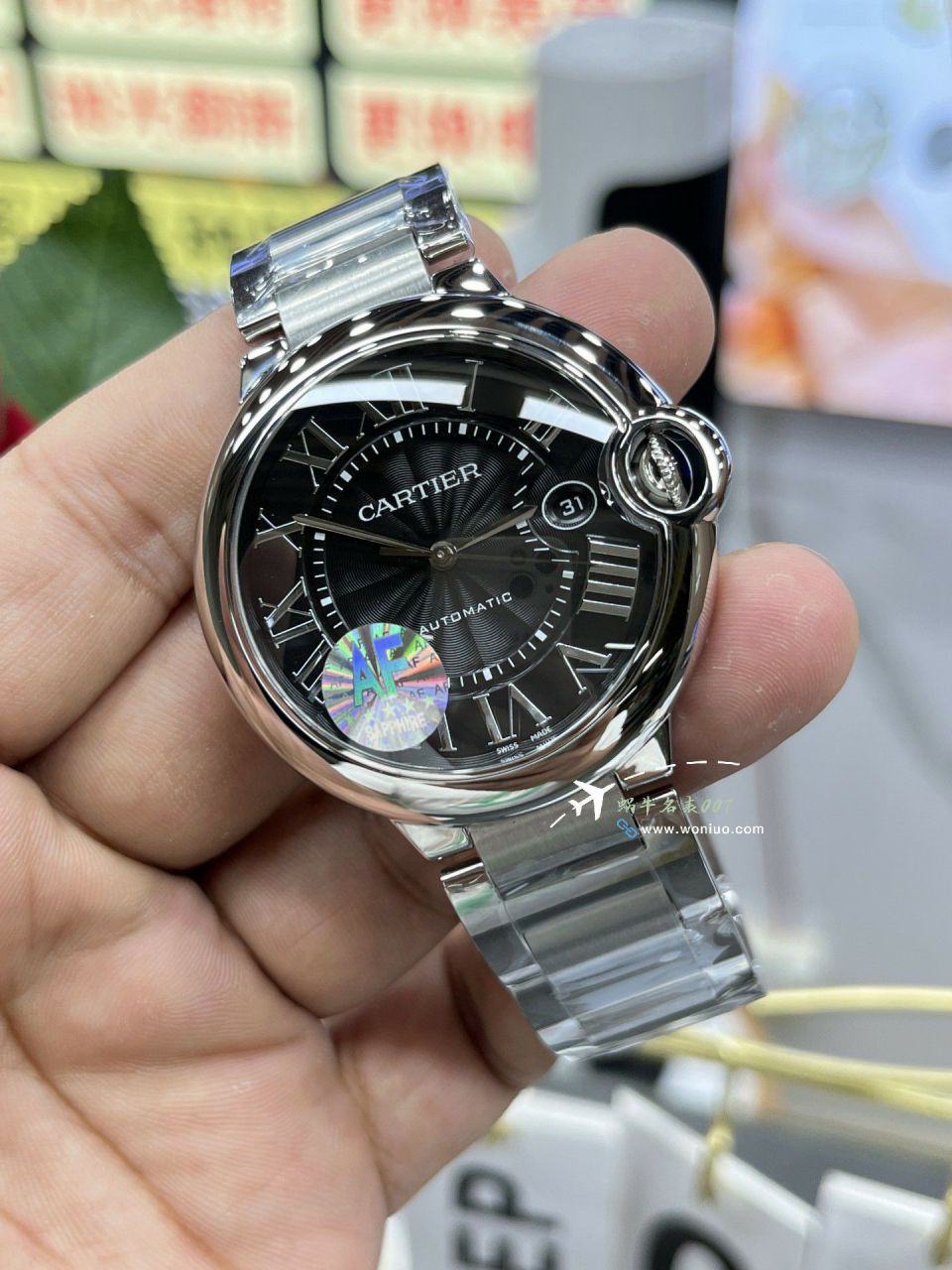 AF Cartier  蓝气球42毫米男装 top 复刻高仿手表W6920042 wrist watch  / K355