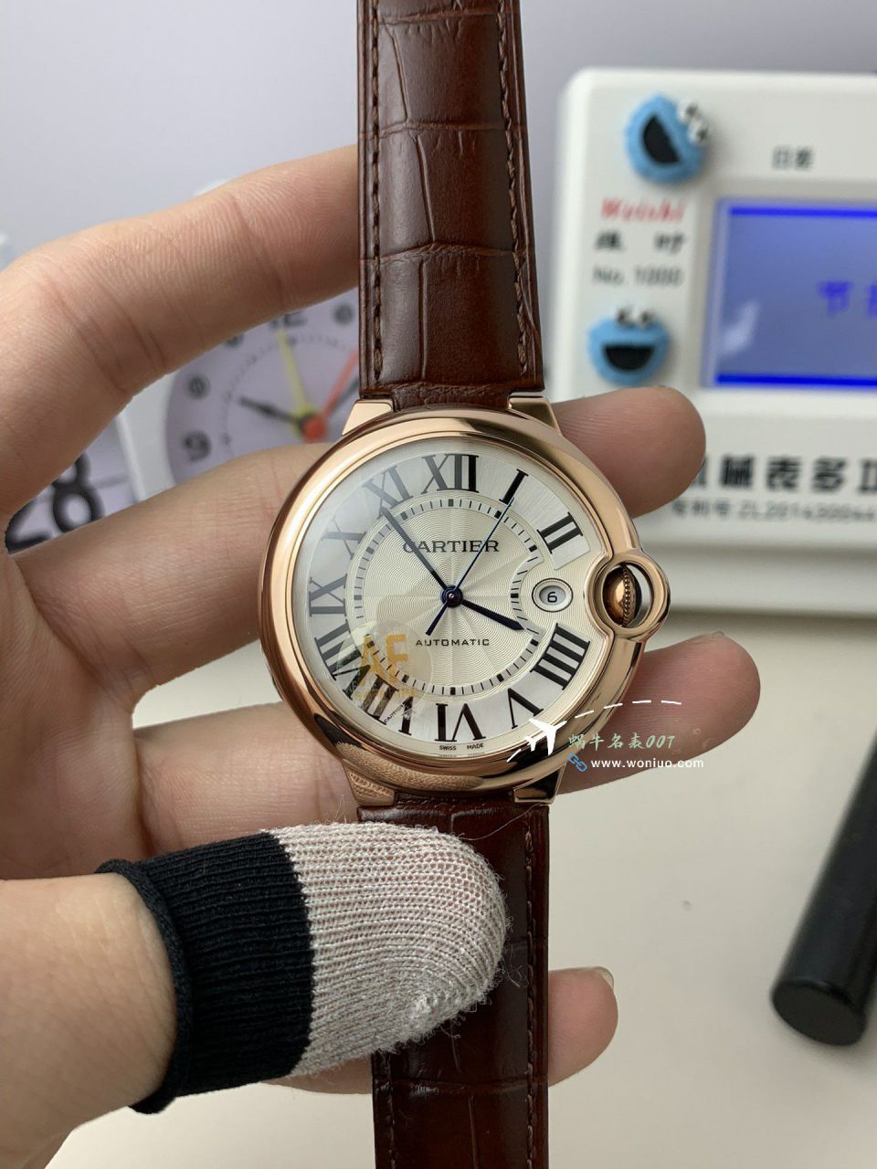 AF Cartier  蓝气球42毫米男装 top 复刻高仿手表W6920042 wrist watch  / K355