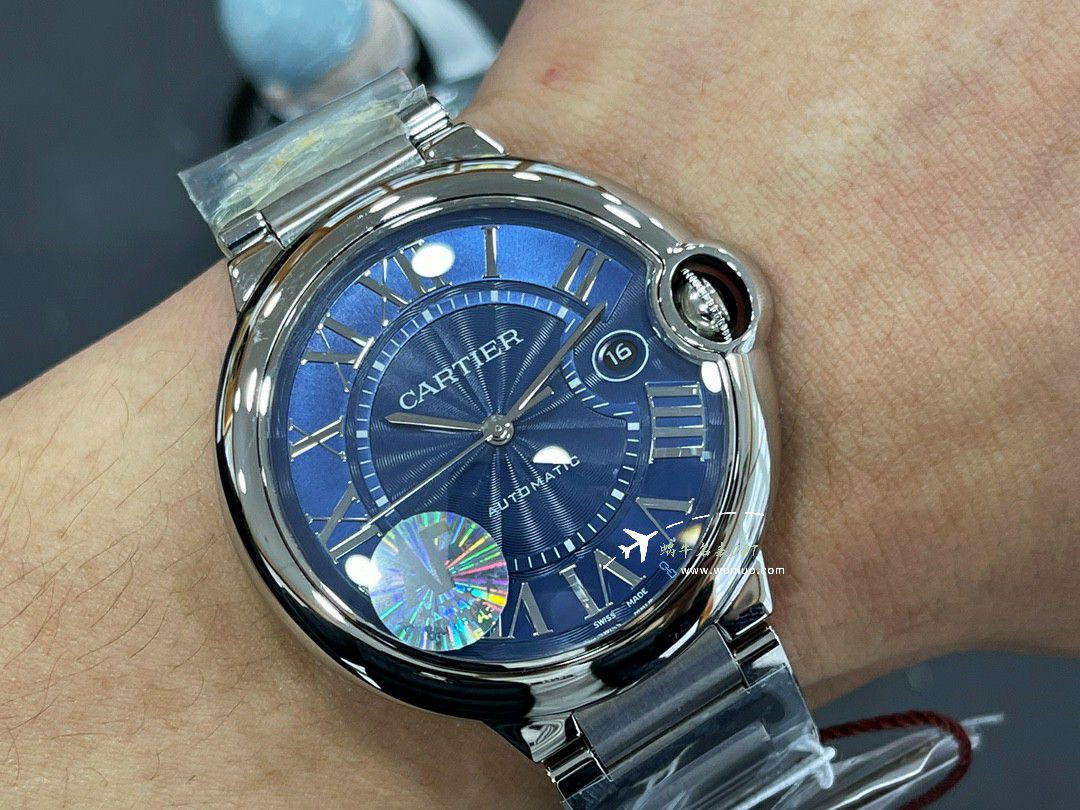 AF Cartier  蓝气球42毫米男装 top 复刻高仿手表W6920042 wrist watch  / K355