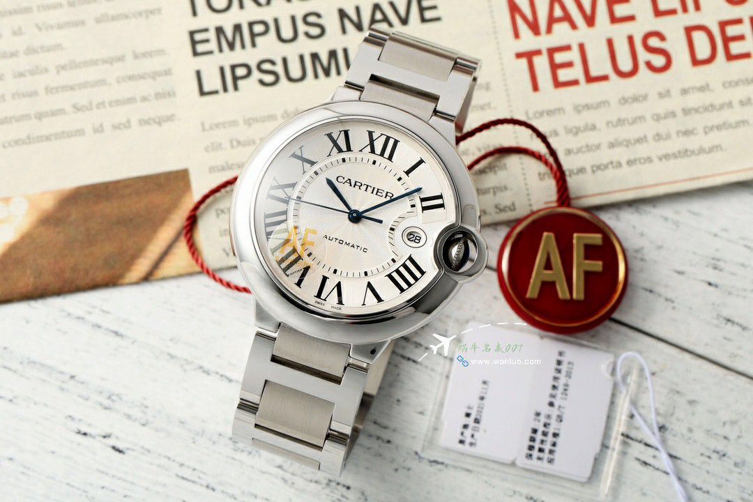 AF Cartier  蓝气球42毫米男装 top 复刻高仿手表W6920042 wrist watch  / K355