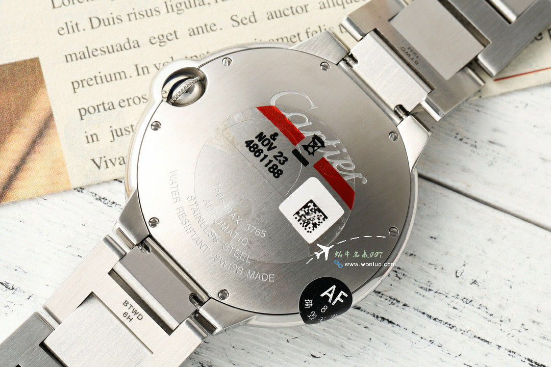 AF Cartier  蓝气球42毫米男装 top 复刻高仿手表W6920042 wrist watch  / K355