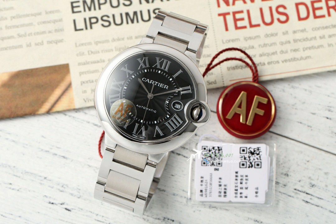 AF Cartier  蓝气球42毫米男装 top 复刻高仿手表W6920042 wrist watch  / K355