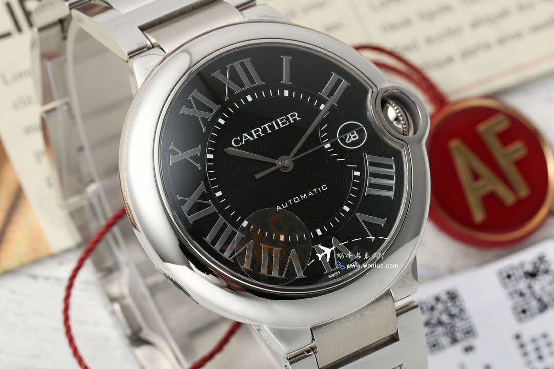 AF Cartier  蓝气球42毫米男装 top 复刻高仿手表W6920042 wrist watch  / K355