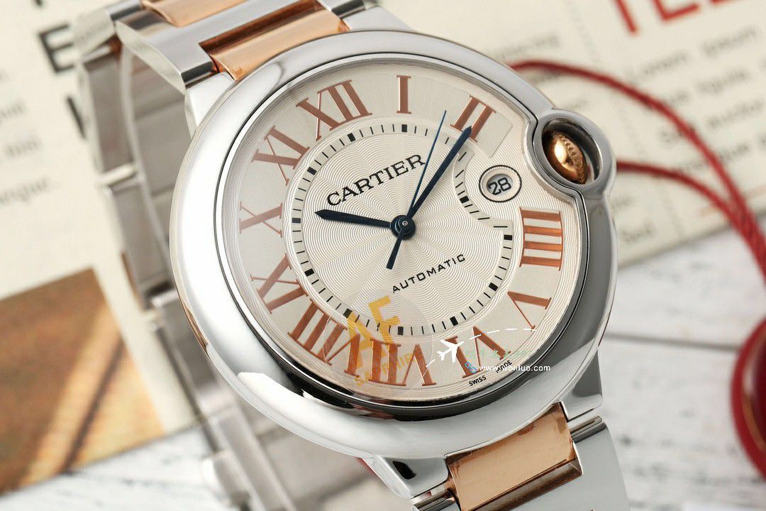 AF Cartier  蓝气球42毫米男装 top 复刻高仿手表W6920042 wrist watch  / K355