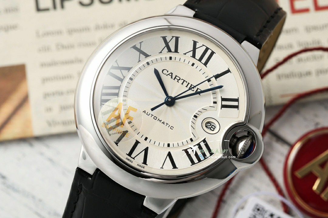 AF Cartier  蓝气球42毫米男装 top 复刻高仿手表W6920042 wrist watch  / K355