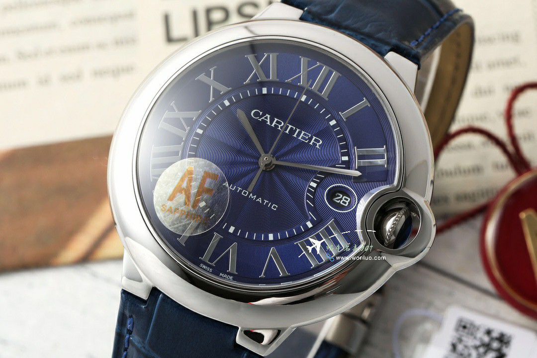 AF Cartier  蓝气球42毫米男装 top 复刻高仿手表W6920042 wrist watch  / K355