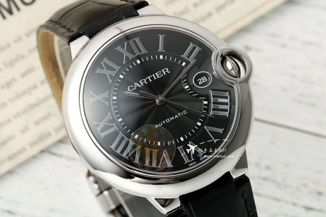 AF Cartier  蓝气球42毫米男装 top 复刻高仿手表W6920042 wrist watch  / K355