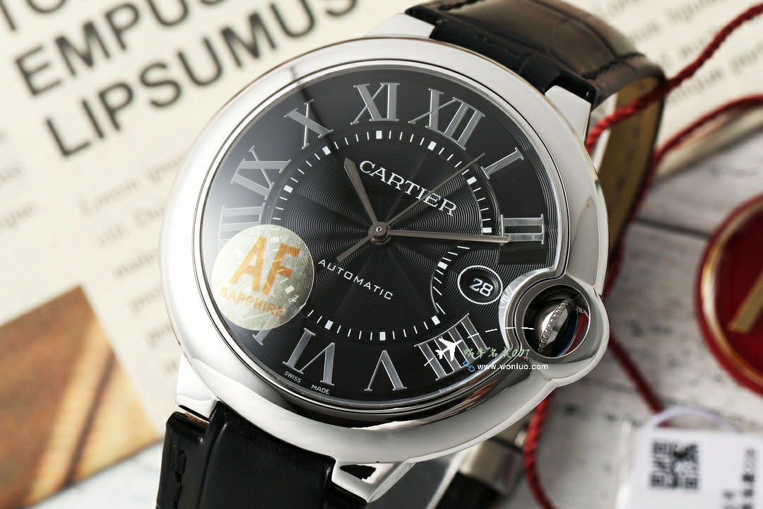 AF Cartier  蓝气球42毫米男装 top 复刻高仿手表W6920042 wrist watch  / K355