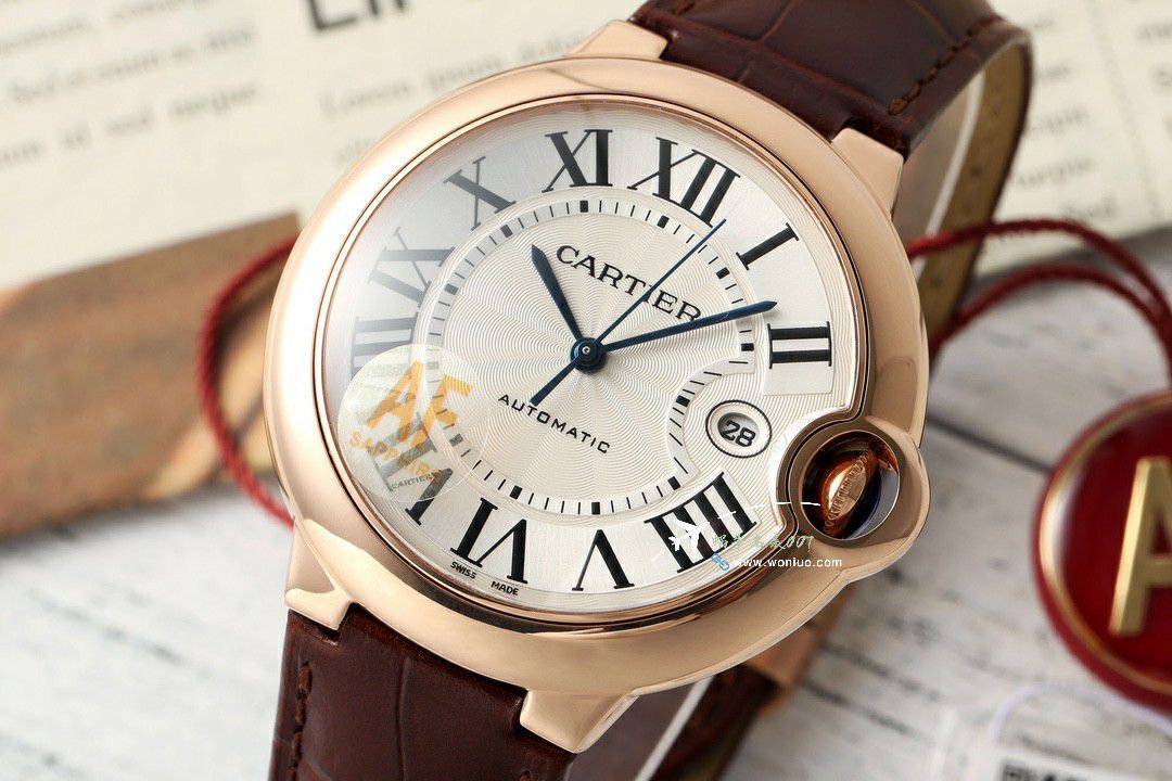 AF Cartier  蓝气球42毫米男装 top 复刻高仿手表W6920042 wrist watch  / K355