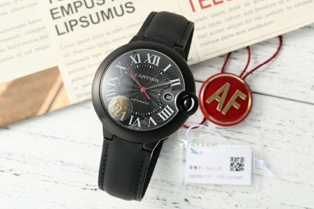 AF Cartier  蓝气球42毫米男装 top 复刻高仿手表W6920042 wrist watch  / K355