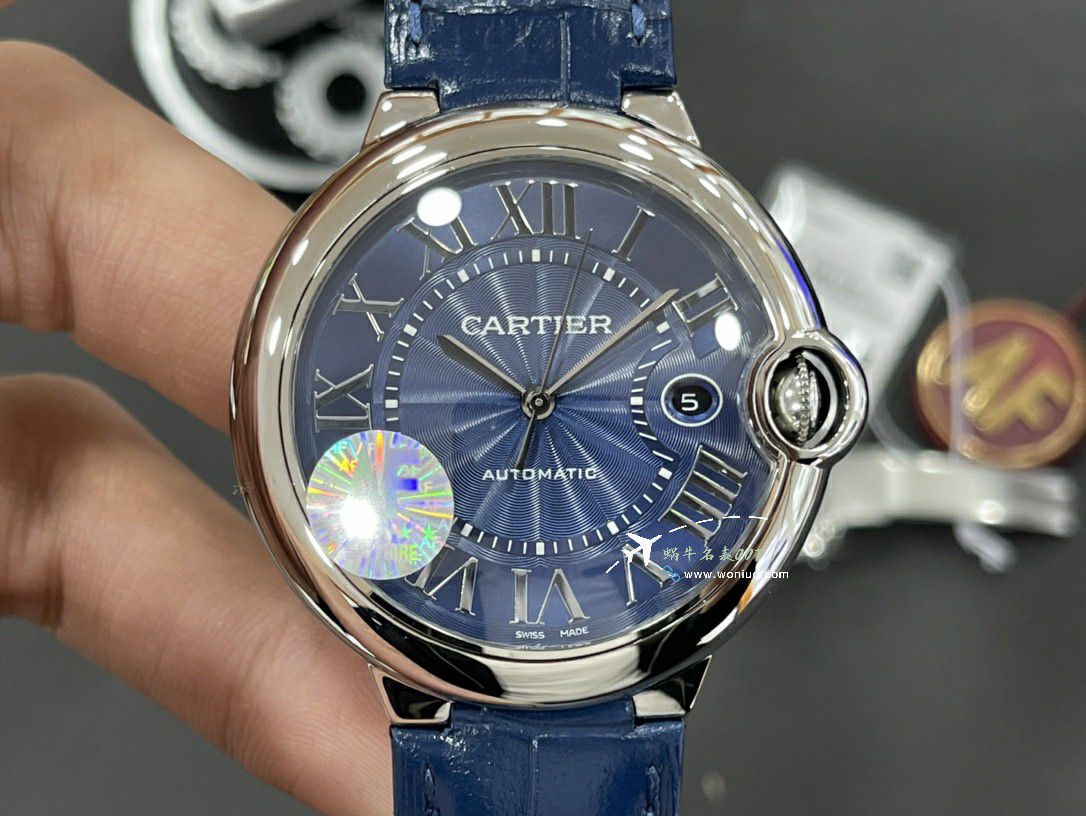 AF Cartier  蓝气球42毫米男装 top 复刻高仿手表W6920042 wrist watch  / K355