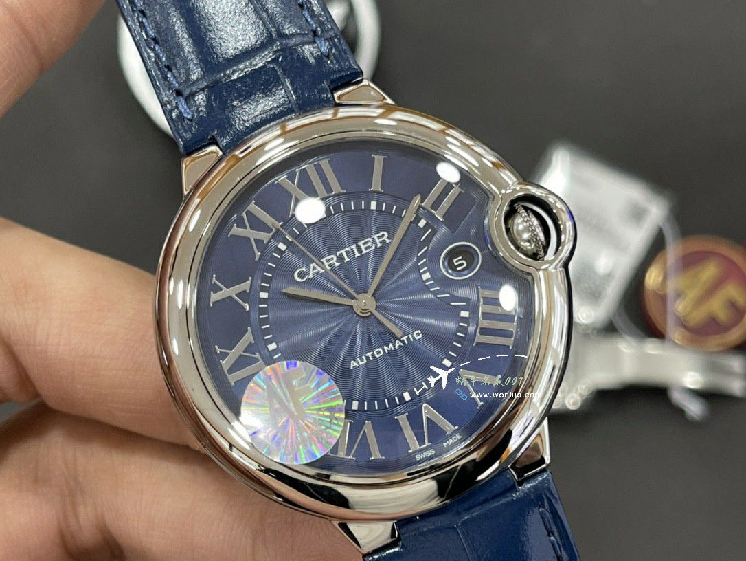 AF Cartier  蓝气球42毫米男装 top 复刻高仿手表W6920042 wrist watch  / K355