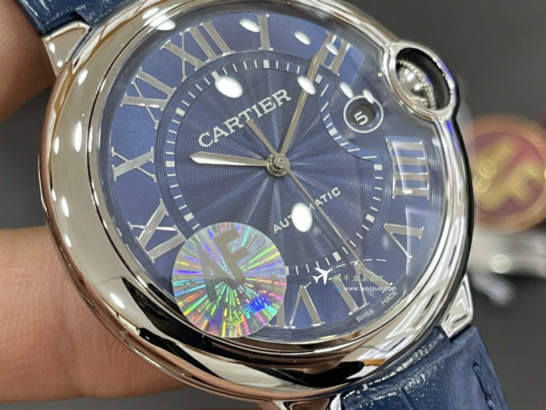 AF Cartier  蓝气球42毫米男装 top 复刻高仿手表W6920042 wrist watch  / K355