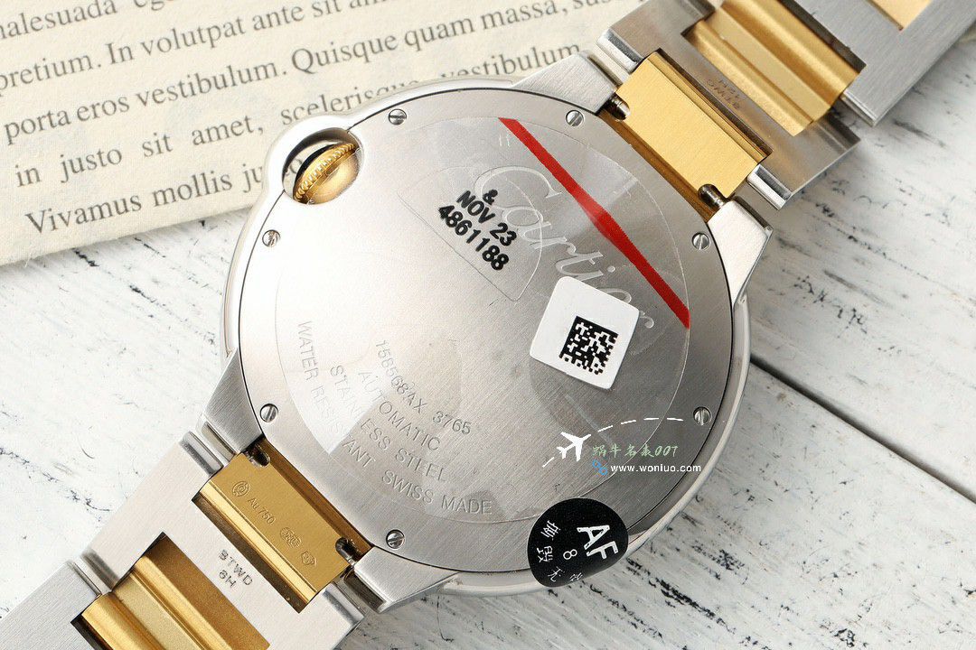 AF Cartier  蓝气球42毫米男装 top 复刻高仿手表W6920042 wrist watch  / K355