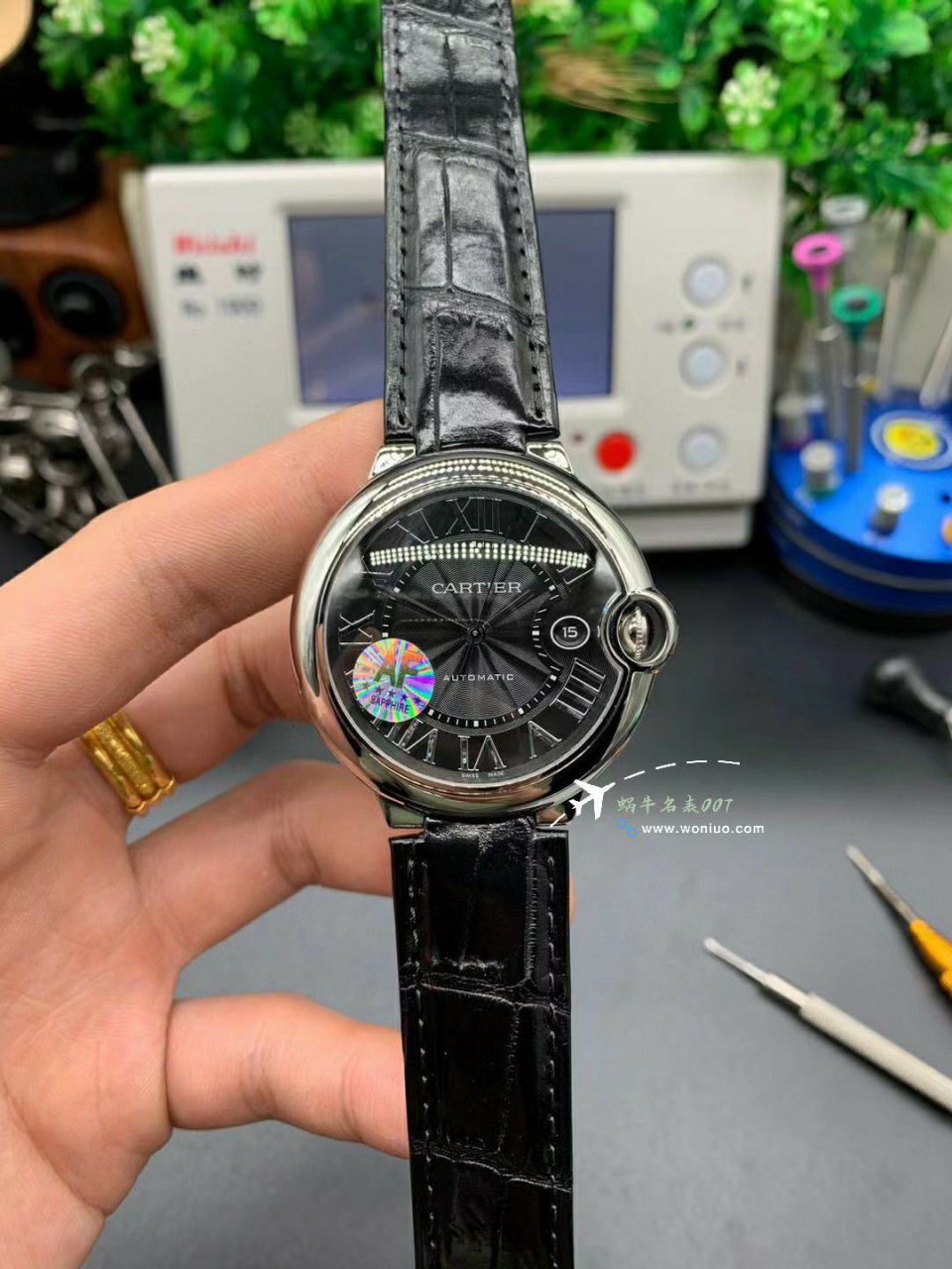 AF Cartier  蓝气球42毫米男装 top 复刻高仿手表W6920042 wrist watch  / K355