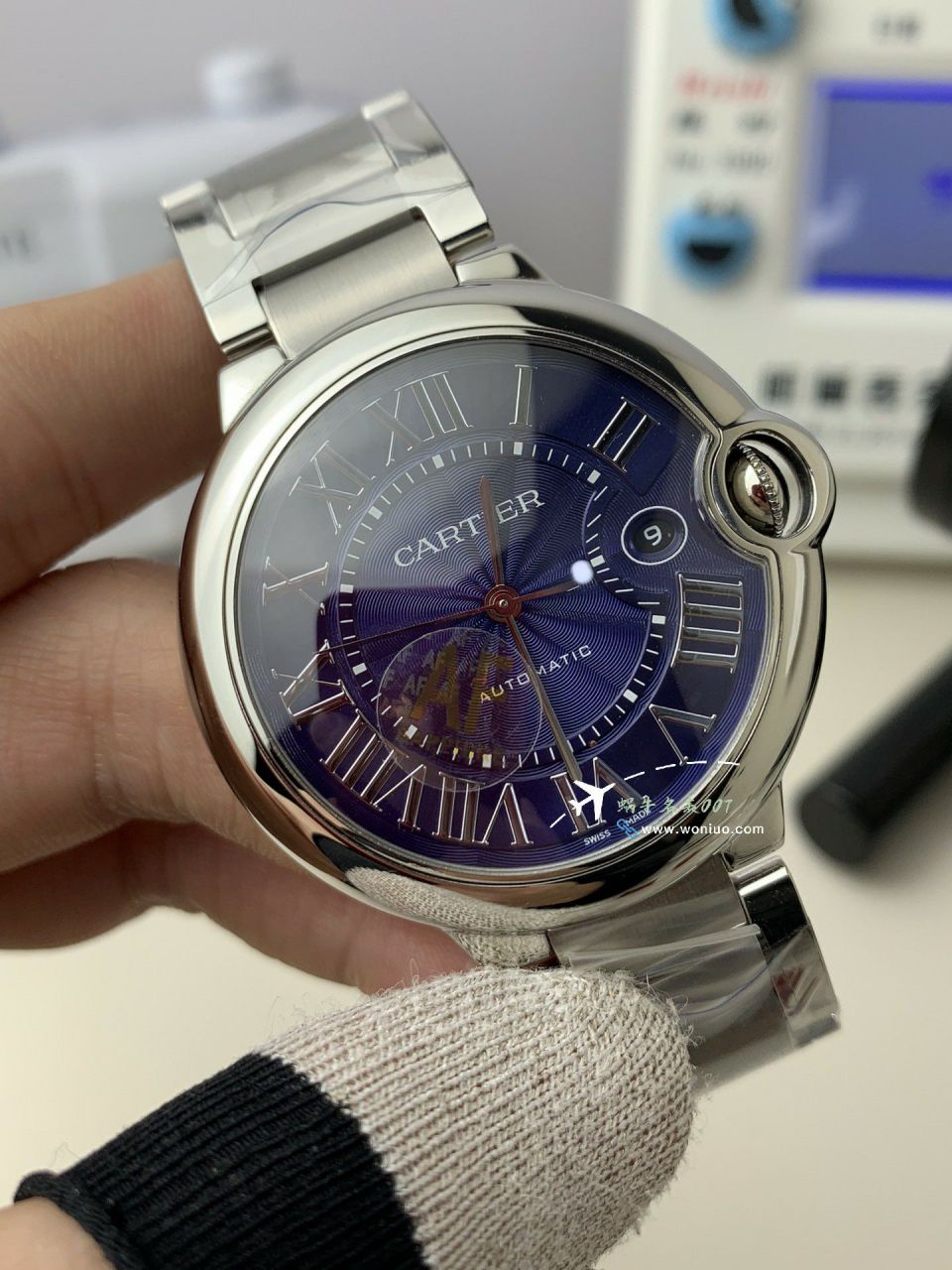 AF Cartier  蓝气球男装42毫米一比一复刻高仿手表WSBB0049 wrist watch  