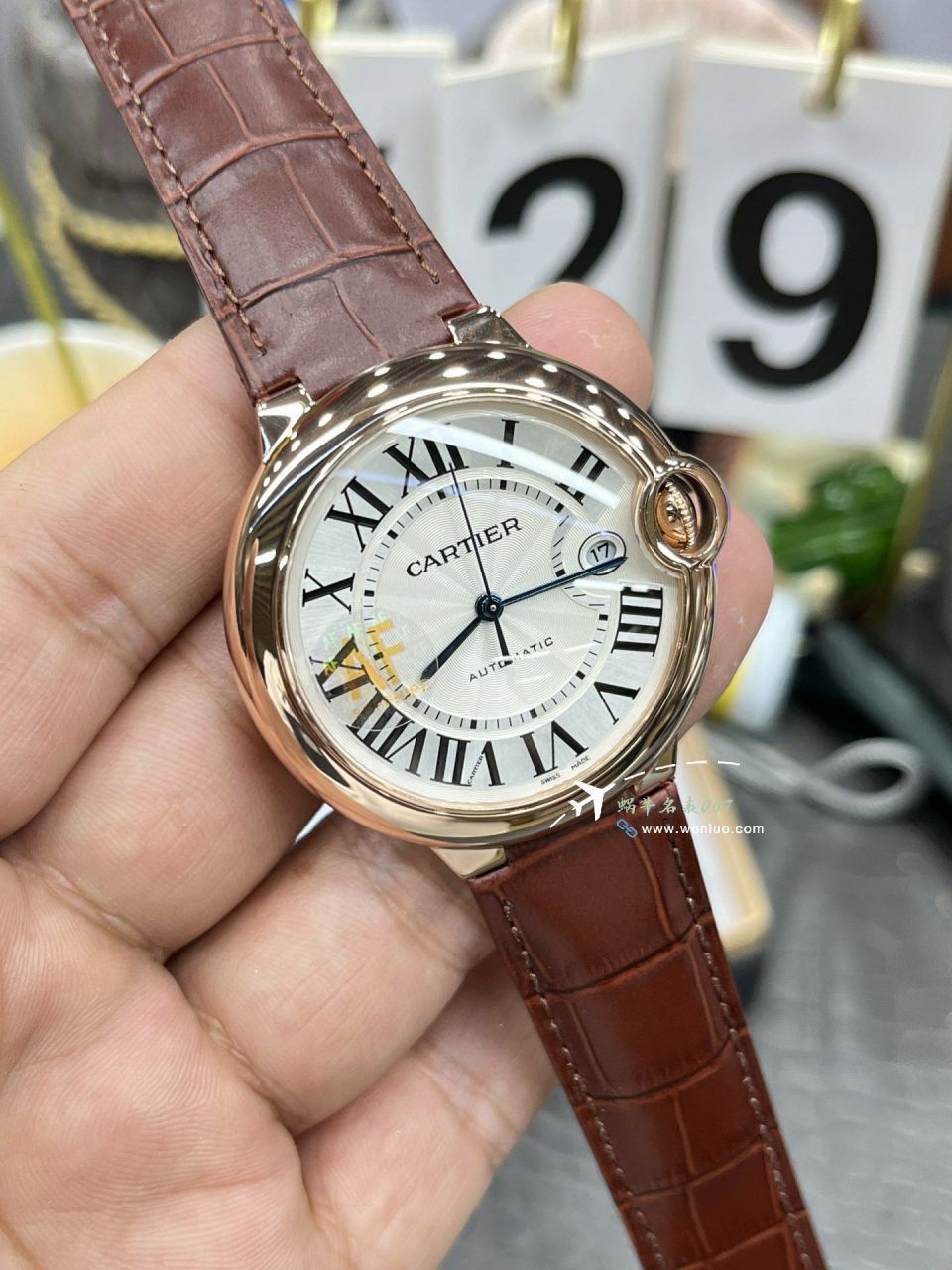 AF Cartier  蓝气球男装42毫米一比一复刻高仿手表WSBB0049 wrist watch  / K353