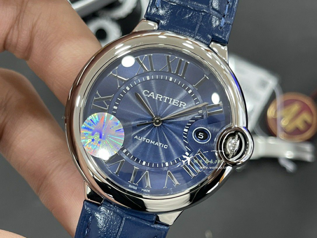 AF Factory  Cartier  蓝气球42MM男装复刻高仿手表WGBB0036 wrist watch  