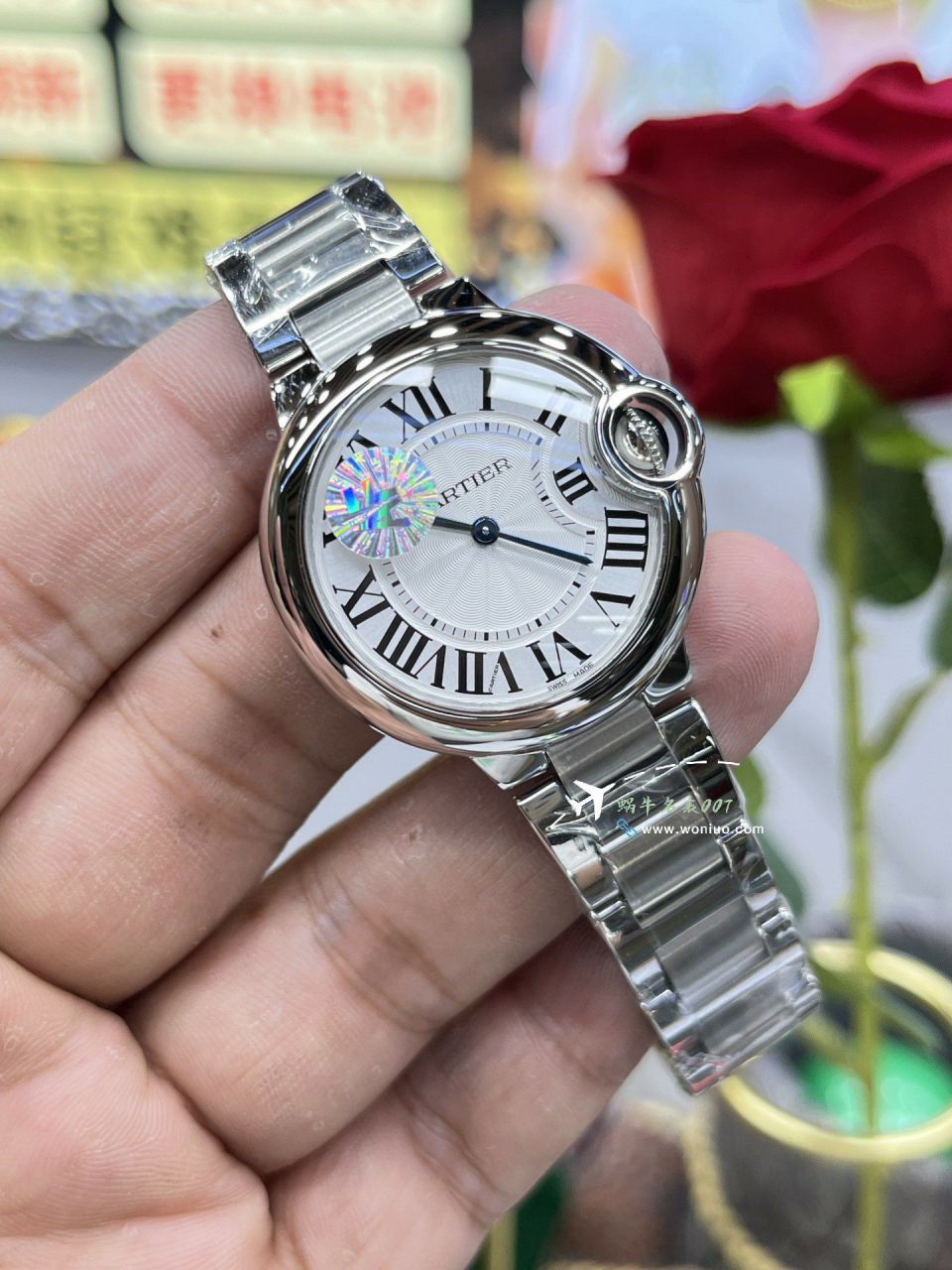 AF复刻高仿 Cartier  蓝气球33毫米女表W4BB0022 wrist watch  