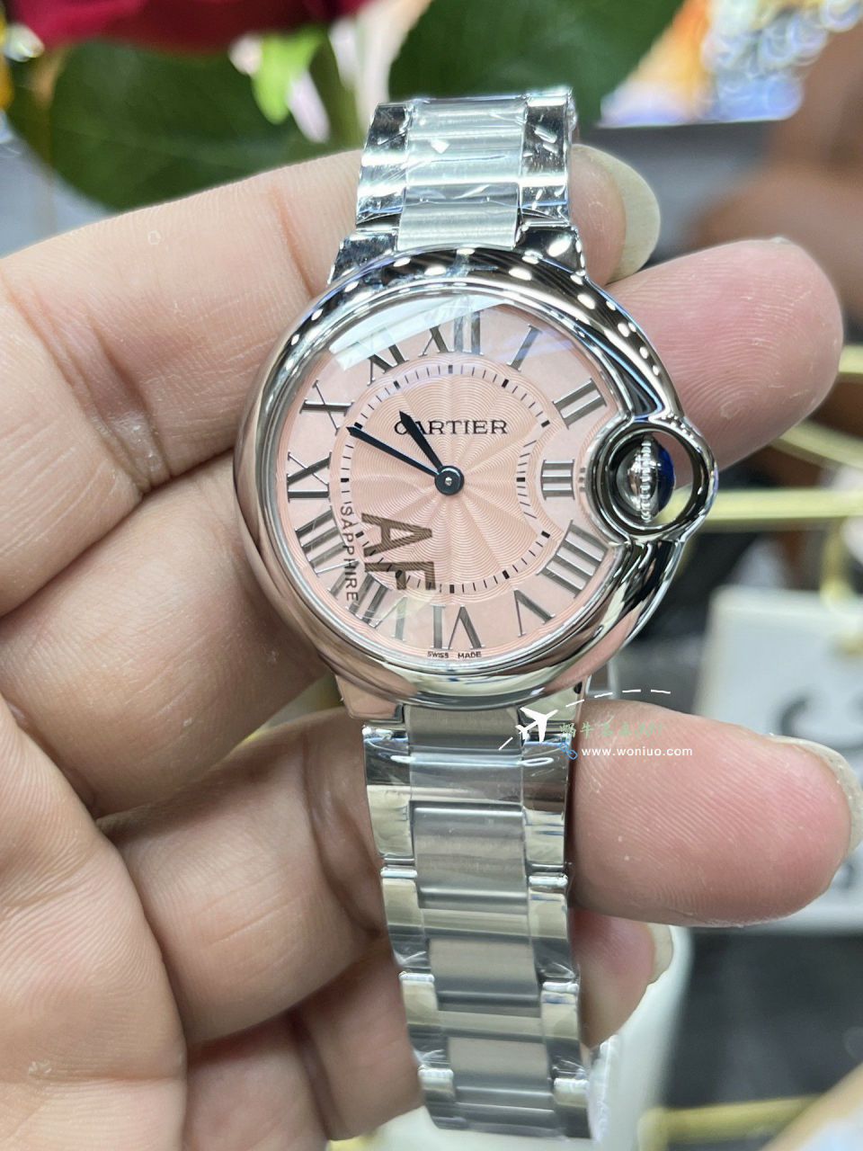 AF Cartier  蓝气球33MM石英复刻高仿女士手表系列WSBB0047 wrist watch  / K367