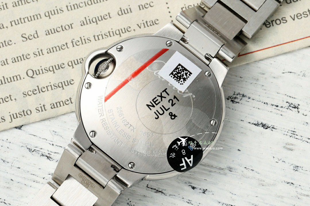 AF Cartier  蓝气球33MM石英复刻高仿女士手表系列WSBB0047 wrist watch  / K367