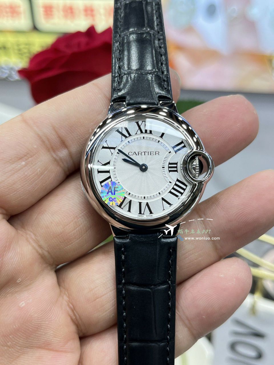 AF Cartier  蓝气球33MM石英复刻高仿女士手表系列WSBB0047 wrist watch  / K367